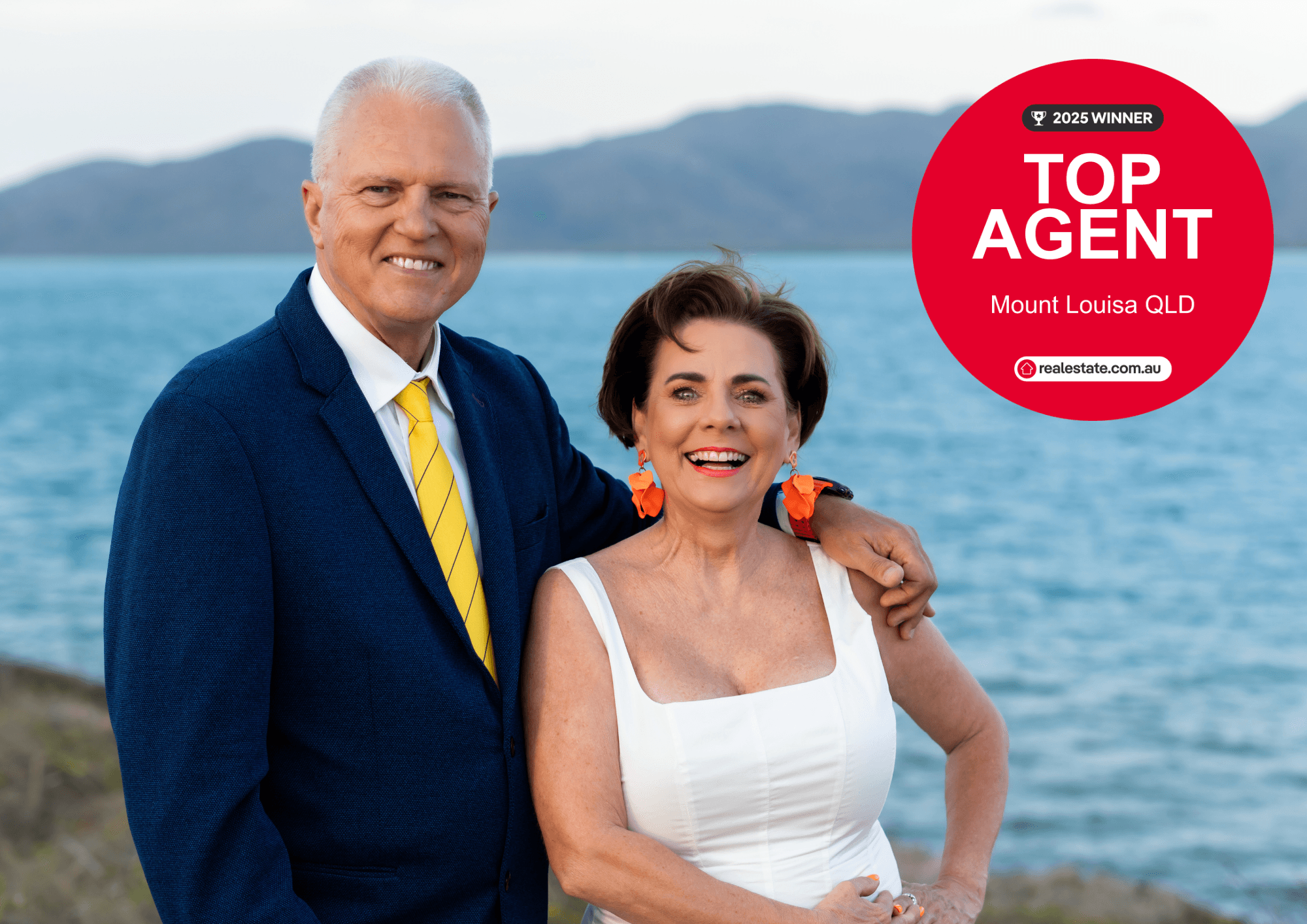 Paul and Mel, Ray White Townsville property specialists, in Townsville
